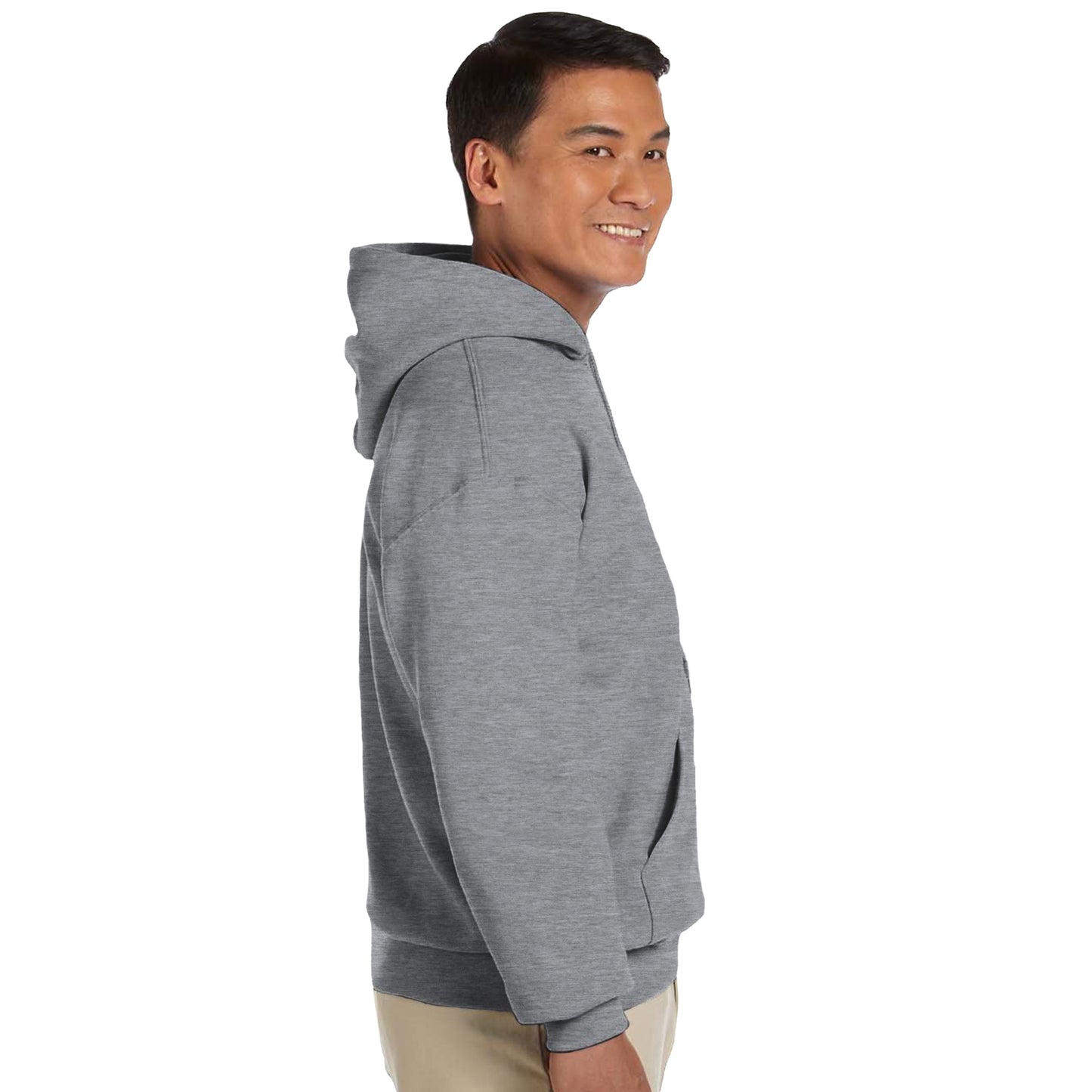 Men's Hoodie - Strong Lion - French Style - Classic | Gildan® 18500