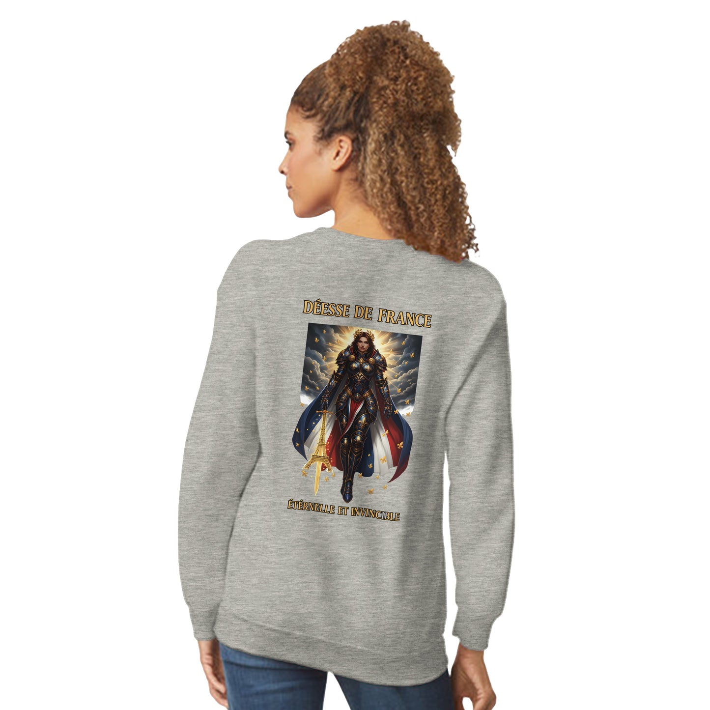 Women's Sweatshirt Goddess of France Style-French Classic Crewneck | Gildan® 18000