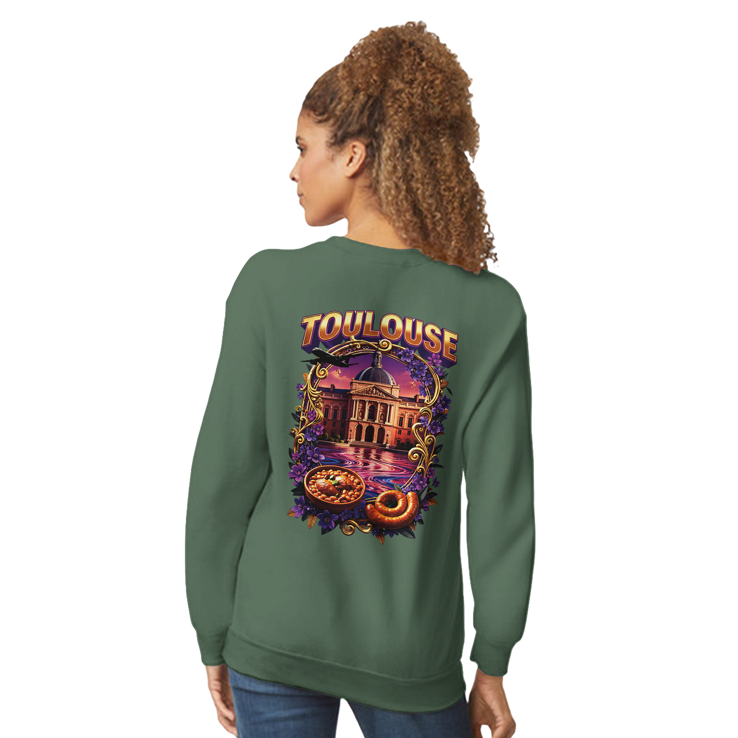 Unisex Sweatshirt Toulouse Classic French City Crewneck | Gildan® 18000