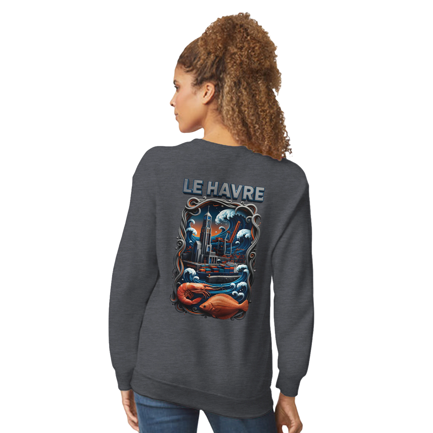 Sweat-shirt Unisexe Le Havre – Ville de France – Pull Premium Confort