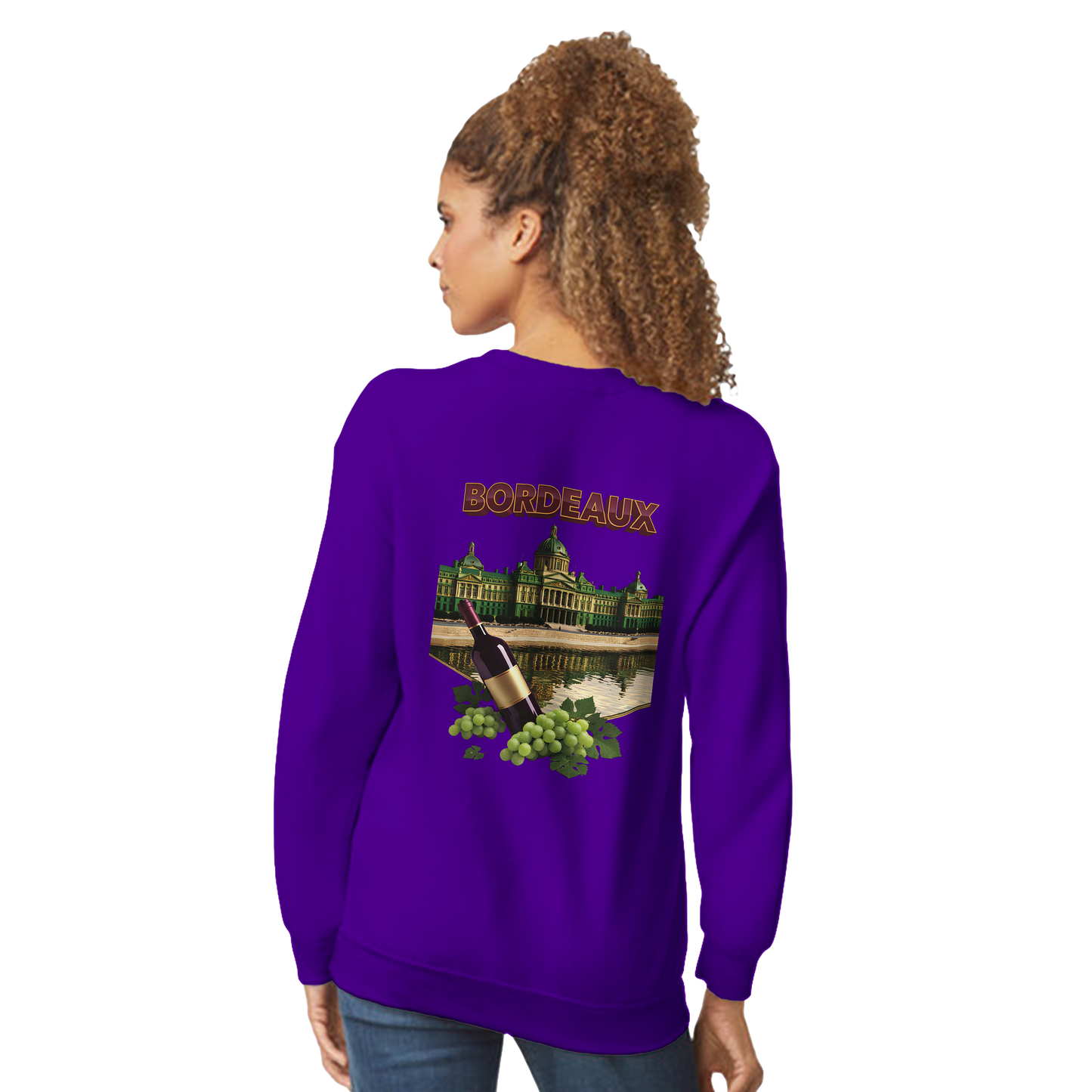 Unisex city burgundy classic crewneck sweatshirt | Gildan® 18000