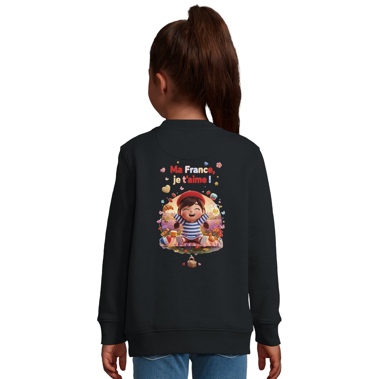 Sweat-shirt Enfant "Ma France Je T'aime" – Confort Écoresponsable