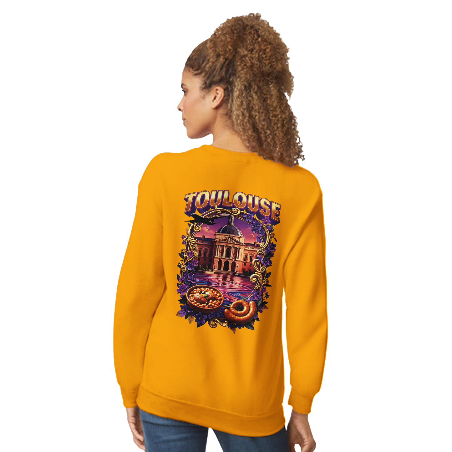 Unisex Sweatshirt Toulouse Classic French City Crewneck | Gildan® 18000