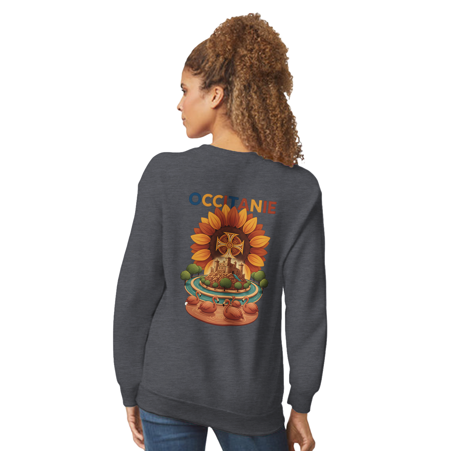Unisex-Sweatshirt, klassischer Rundhalsausschnitt Occitanie | Gildan® 18000