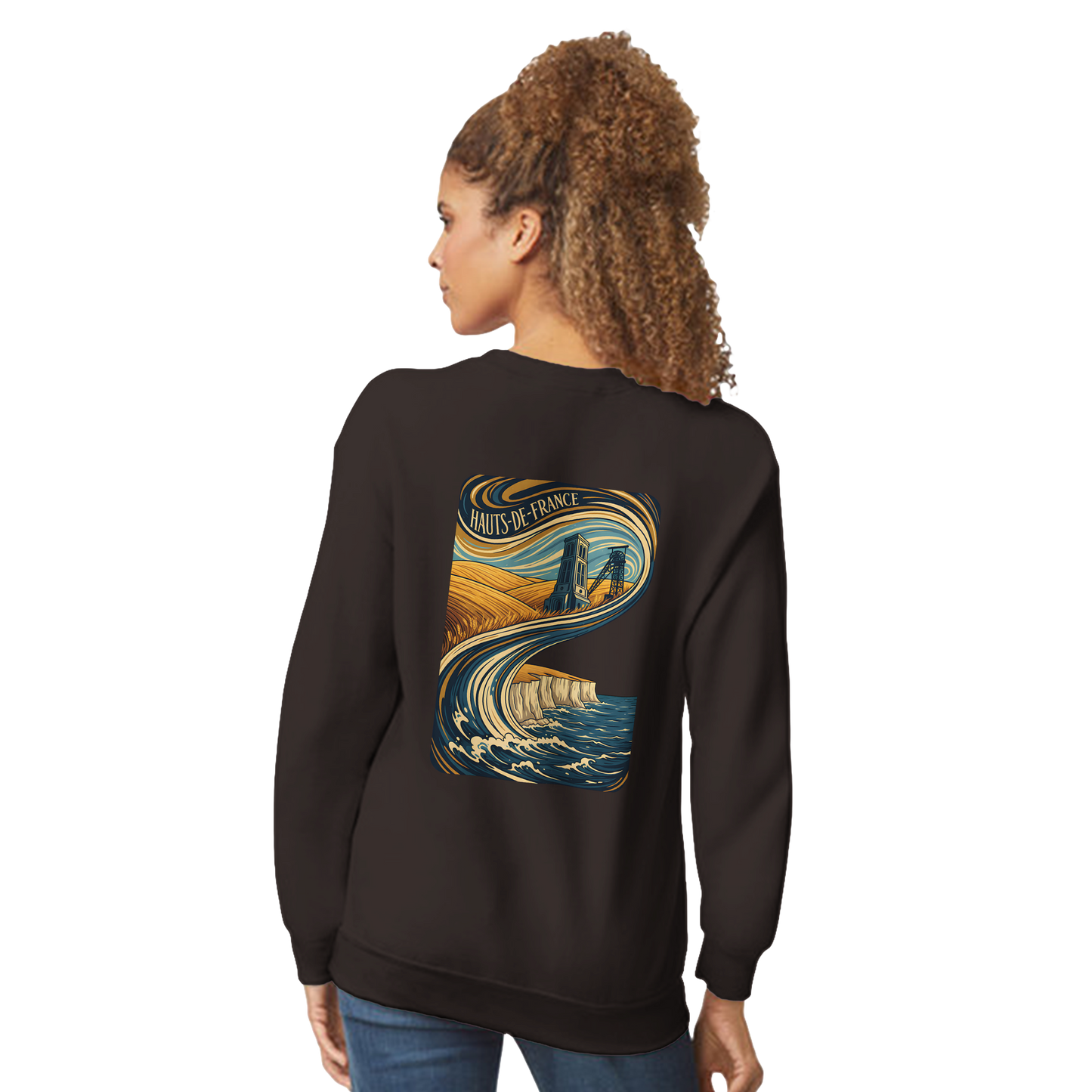 Unisex Nord-Pas-de-Calais classic crewneck sweatshirt | Gildan® 18000