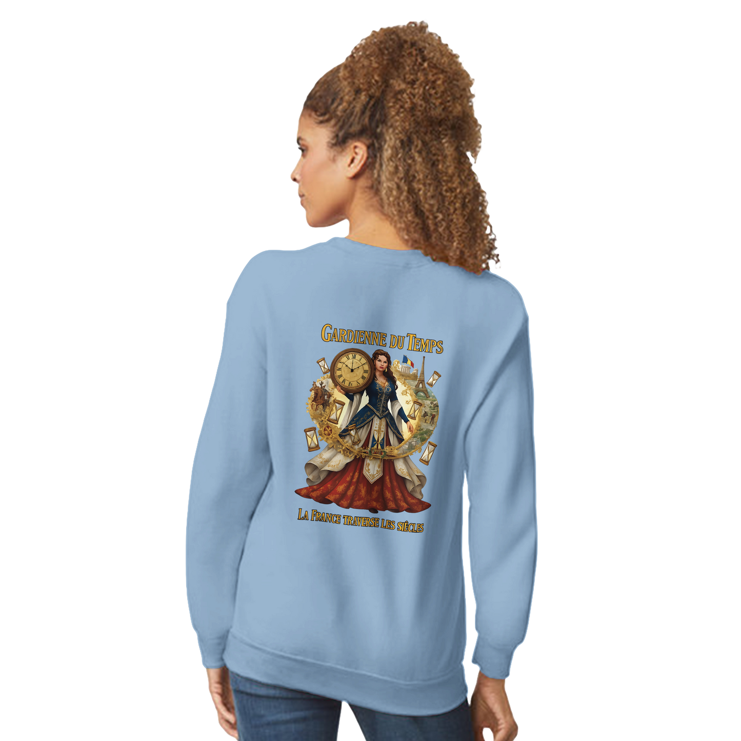 Sweat-shirt Femme Gardienne du Temps - Confort Premium et Coupe Classique