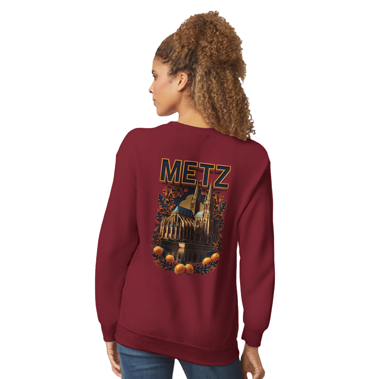 Unisex Sweatshirt Metz France City Classic Crewneck | Gildan® 18000