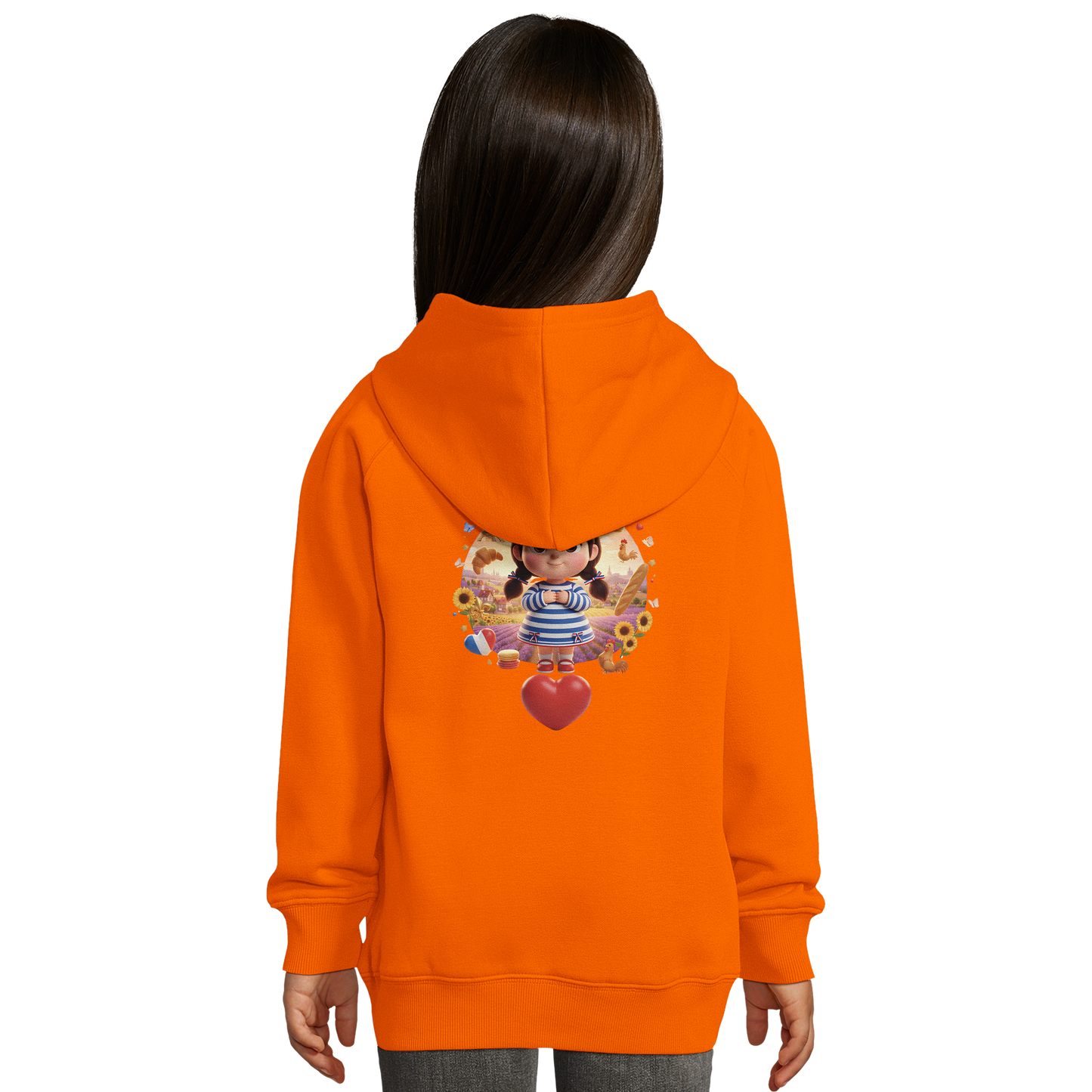 Kapuzenpullover Mädchen Französin mit großem Herzen Bio | SOL'S Stellar Kids 03576