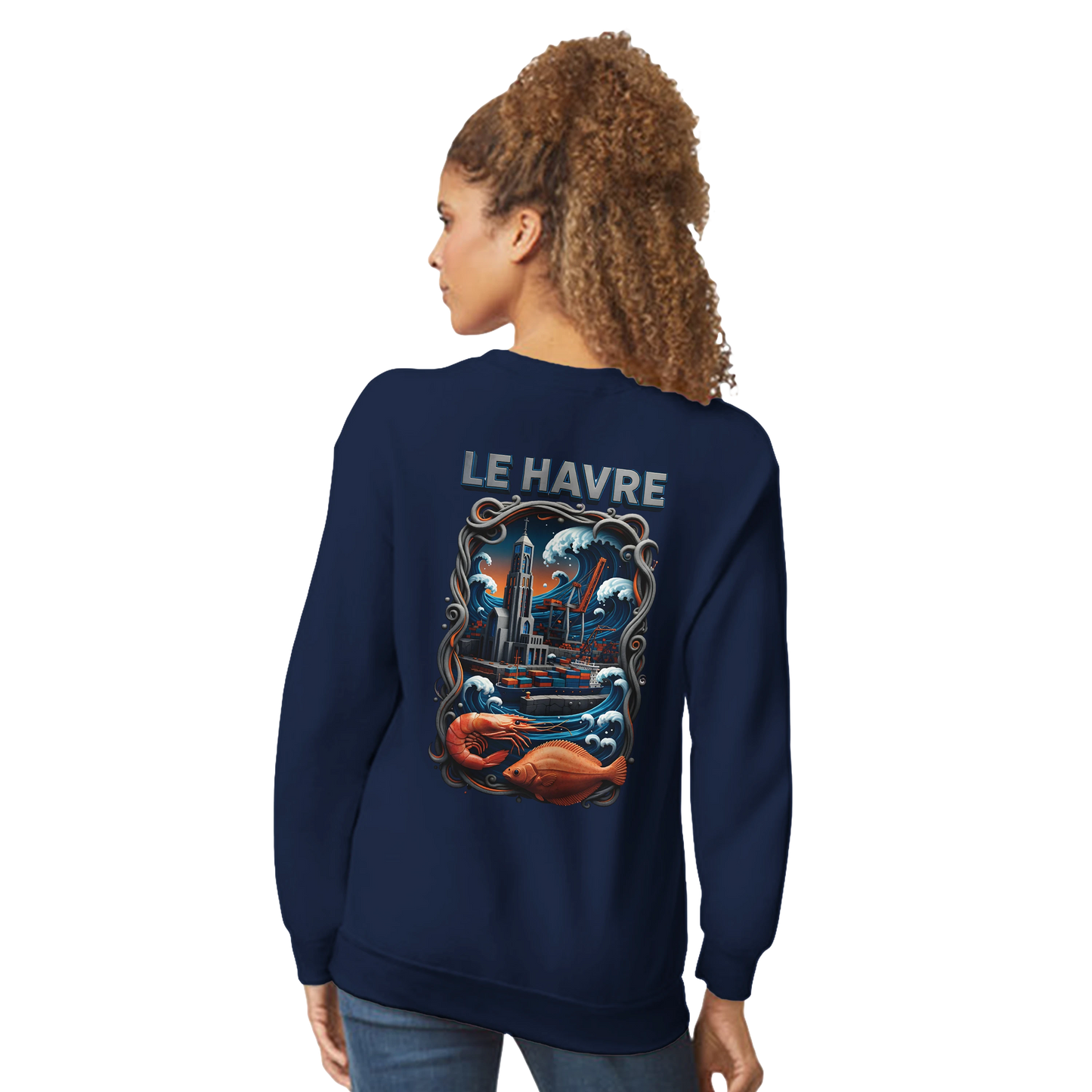 Sweat-shirt Unisexe Le Havre – Ville de France – Pull Premium Confort