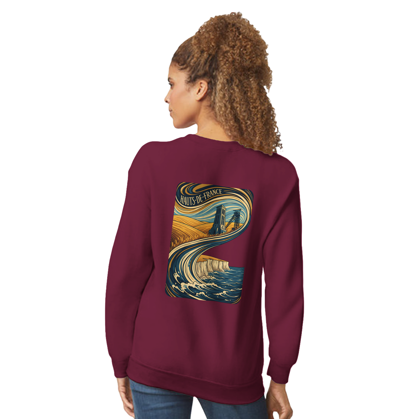 Unisex Nord-Pas-de-Calais classic crewneck sweatshirt | Gildan® 18000