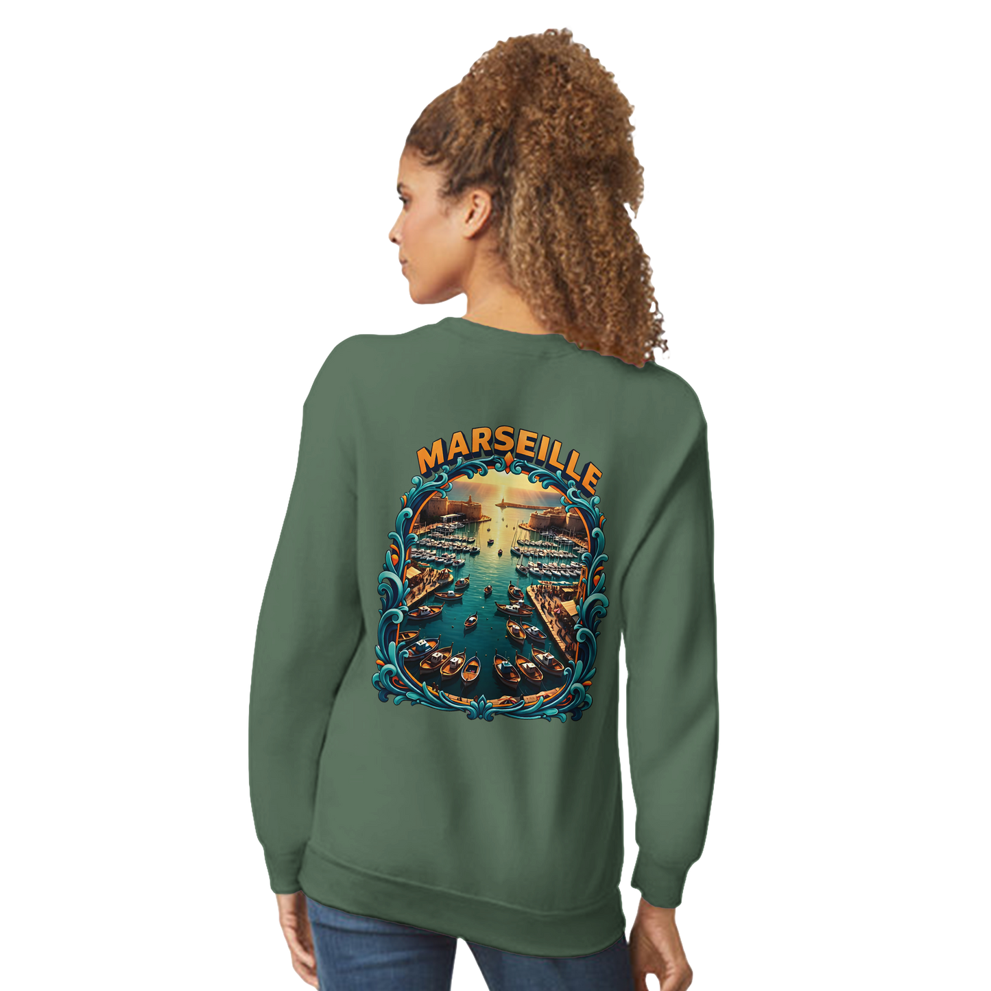 Unisex-Sweatshirt Marseilles Klassisches Rundhals-Sweatshirt | Gildan® 18000