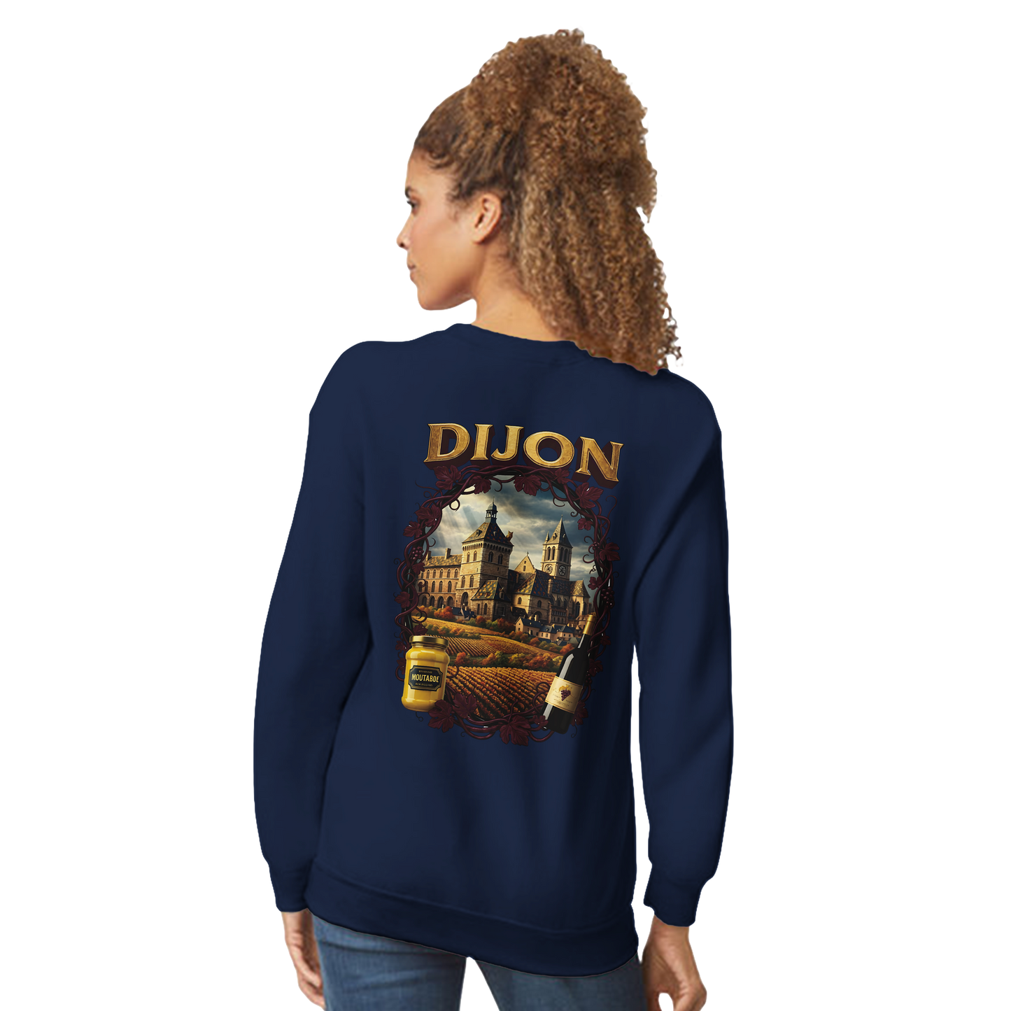 Unisex-Sweatshirt Dijon, Frankreich klassisch Rundhals | Gildan® 18000