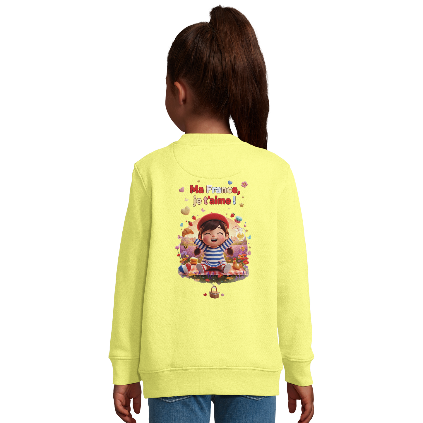 Sweat-shirt Enfant "Ma France Je T'aime" – Confort Écoresponsable