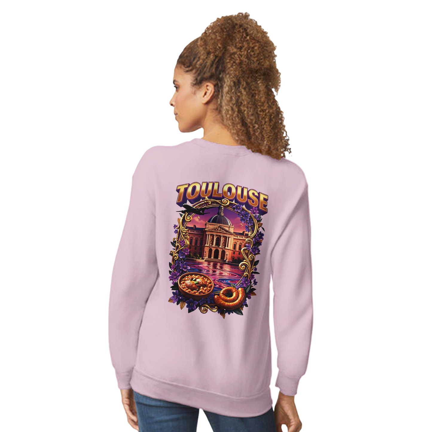 Unisex Sweatshirt Toulouse Classic French City Crewneck | Gildan® 18000