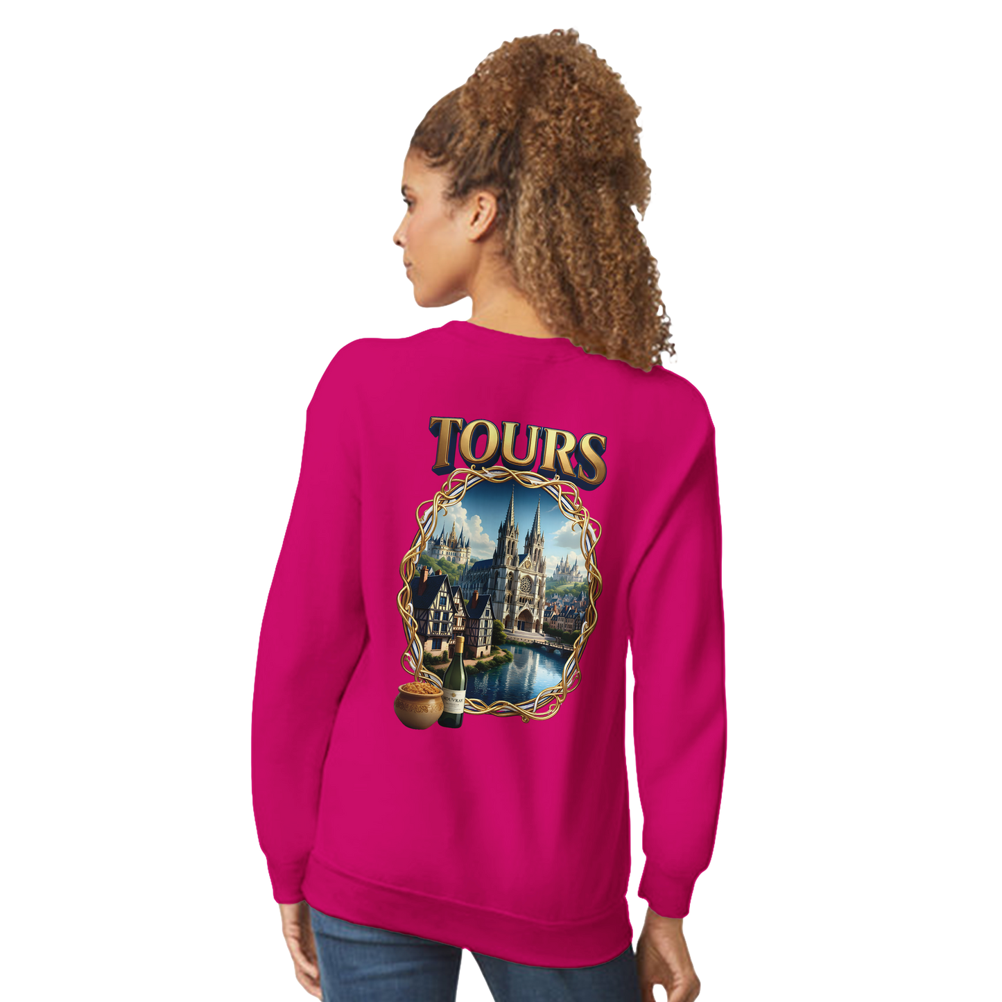 Unisex Sweatshirt Tours French City Classic Crewneck | Gildan® 18000