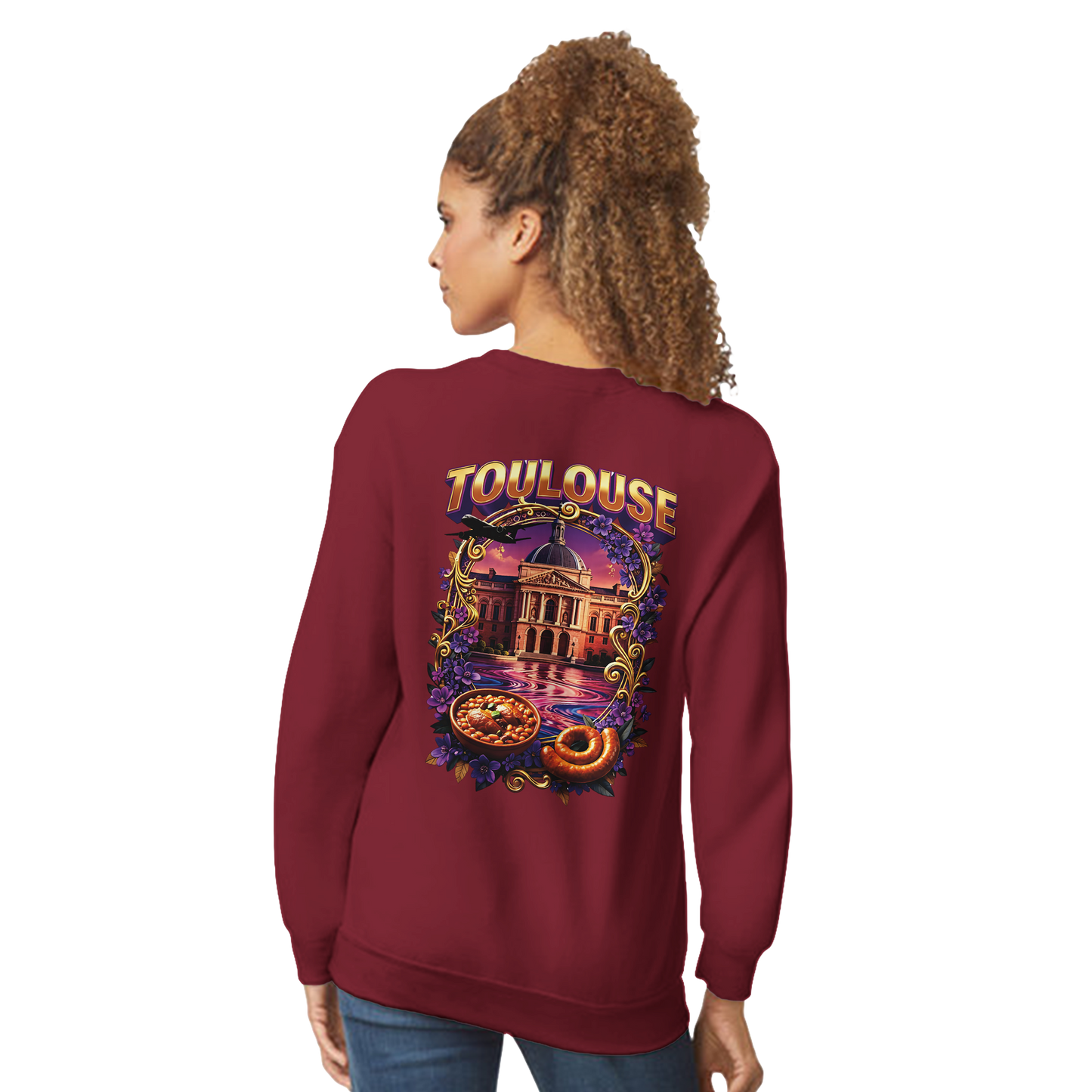 Unisex Sweatshirt Toulouse Classic French City Crewneck | Gildan® 18000