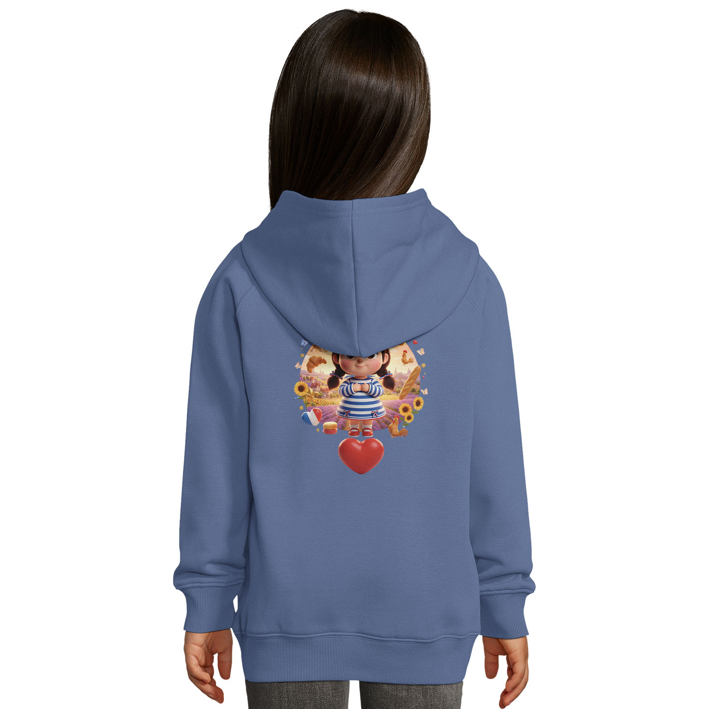 Kapuzenpullover Mädchen Französin mit großem Herzen Bio | SOL'S Stellar Kids 03576