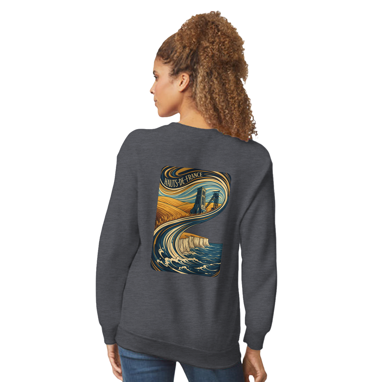 Unisex Nord-Pas-de-Calais classic crewneck sweatshirt | Gildan® 18000