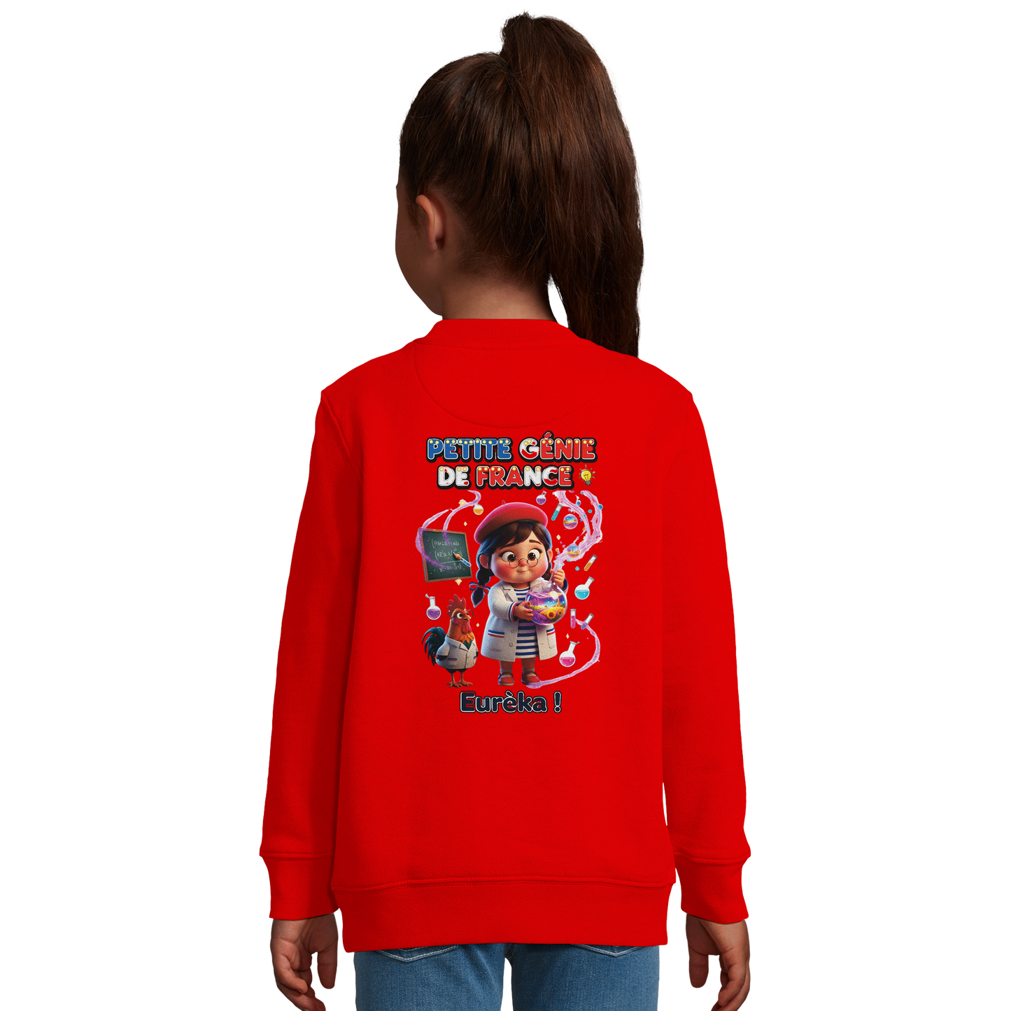 Girl's "Little Genius of France" Recycled Blend Sweatshirt | SOL'S Columbia Kids 04239