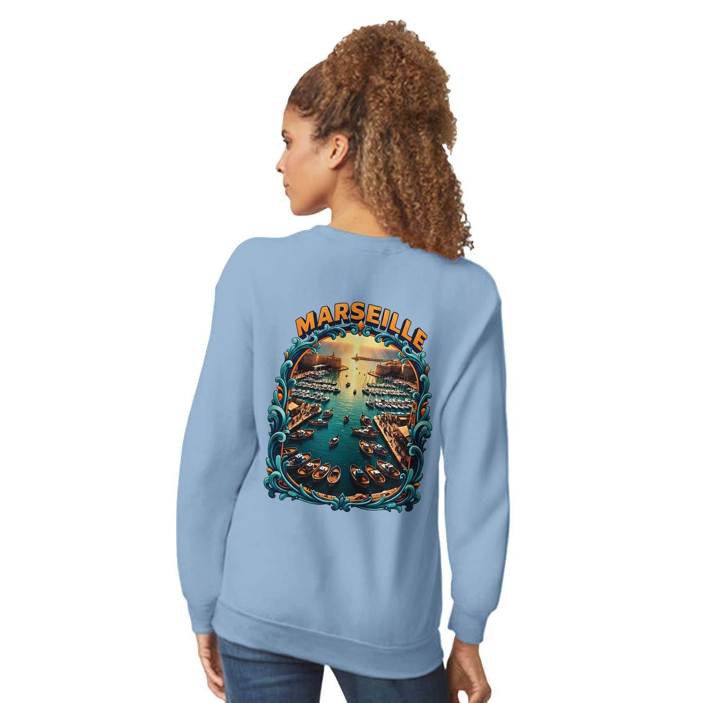 Unisex-Sweatshirt Marseilles Klassisches Rundhals-Sweatshirt | Gildan® 18000