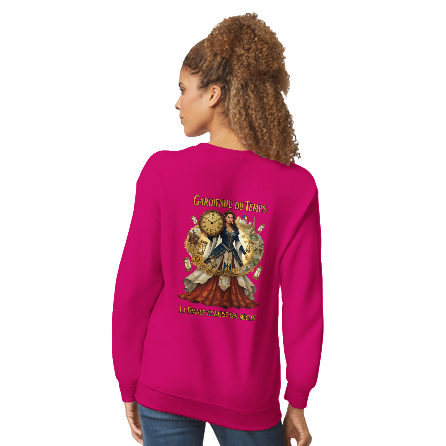 Sweat-shirt Femme Gardienne du Temps - Confort Premium et Coupe Classique