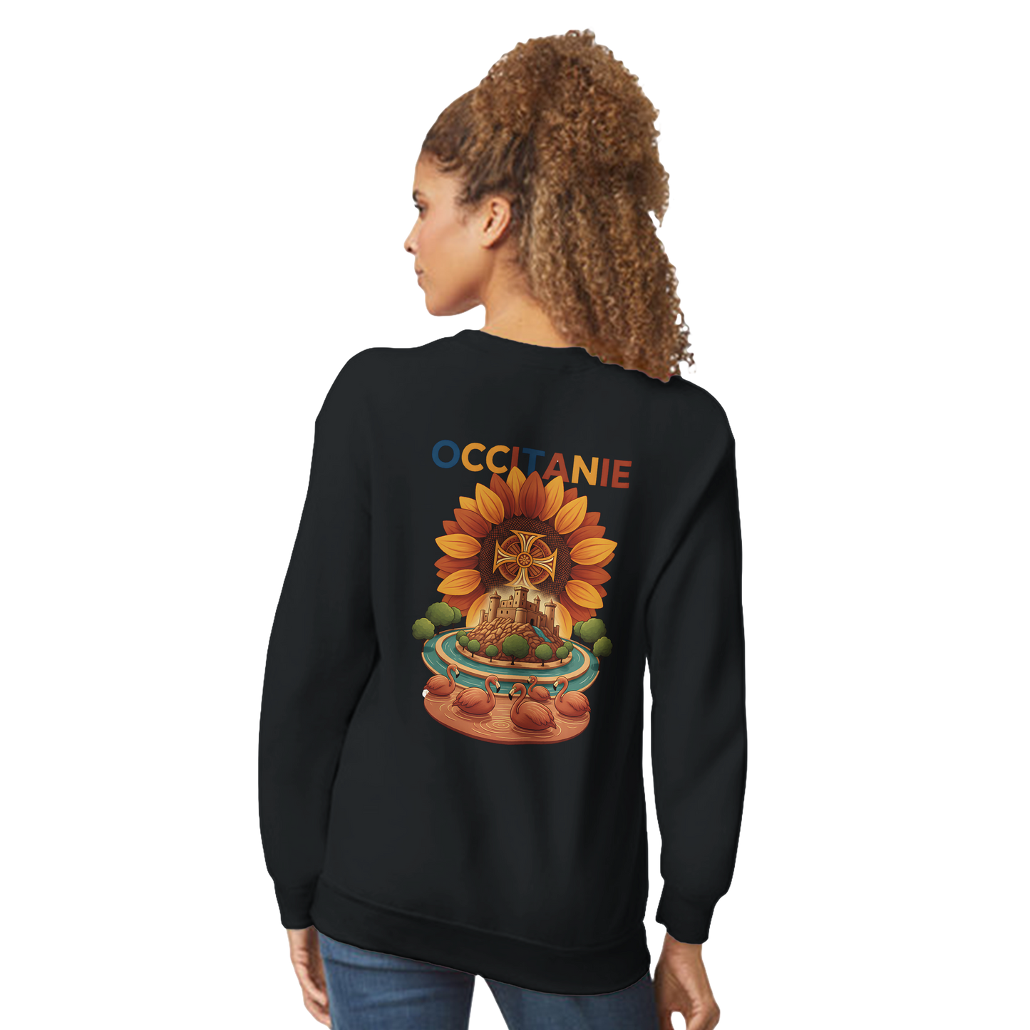 Unisex-Sweatshirt, klassischer Rundhalsausschnitt Occitanie | Gildan® 18000
