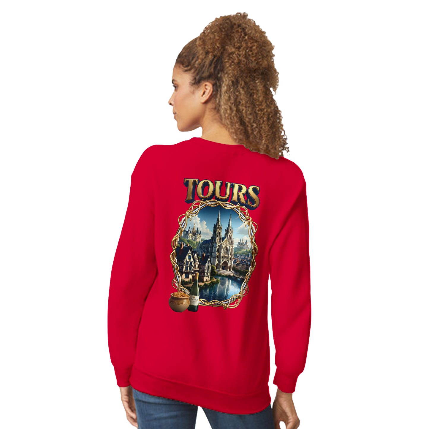 Unisex Sweatshirt Tours French City Classic Crewneck | Gildan® 18000