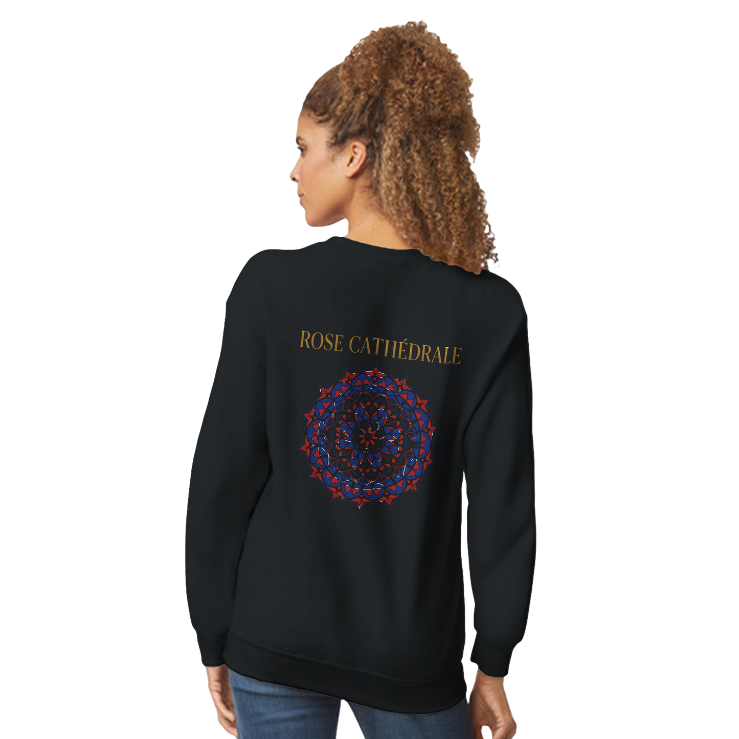 Women's Pink Classic Cathedral Crewneck Sweatshirt | Gildan® 18000