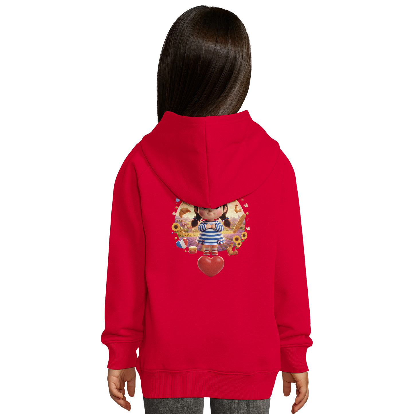 Kapuzenpullover Mädchen Französin mit großem Herzen Bio | SOL'S Stellar Kids 03576