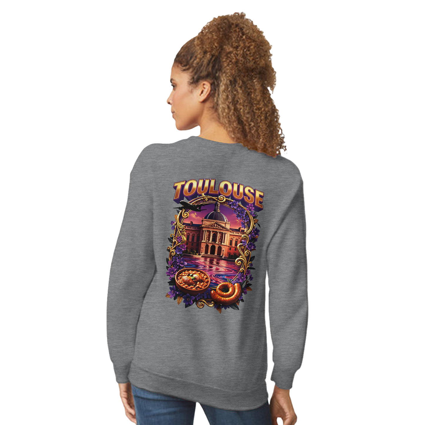 Unisex Sweatshirt Toulouse Classic French City Crewneck | Gildan® 18000