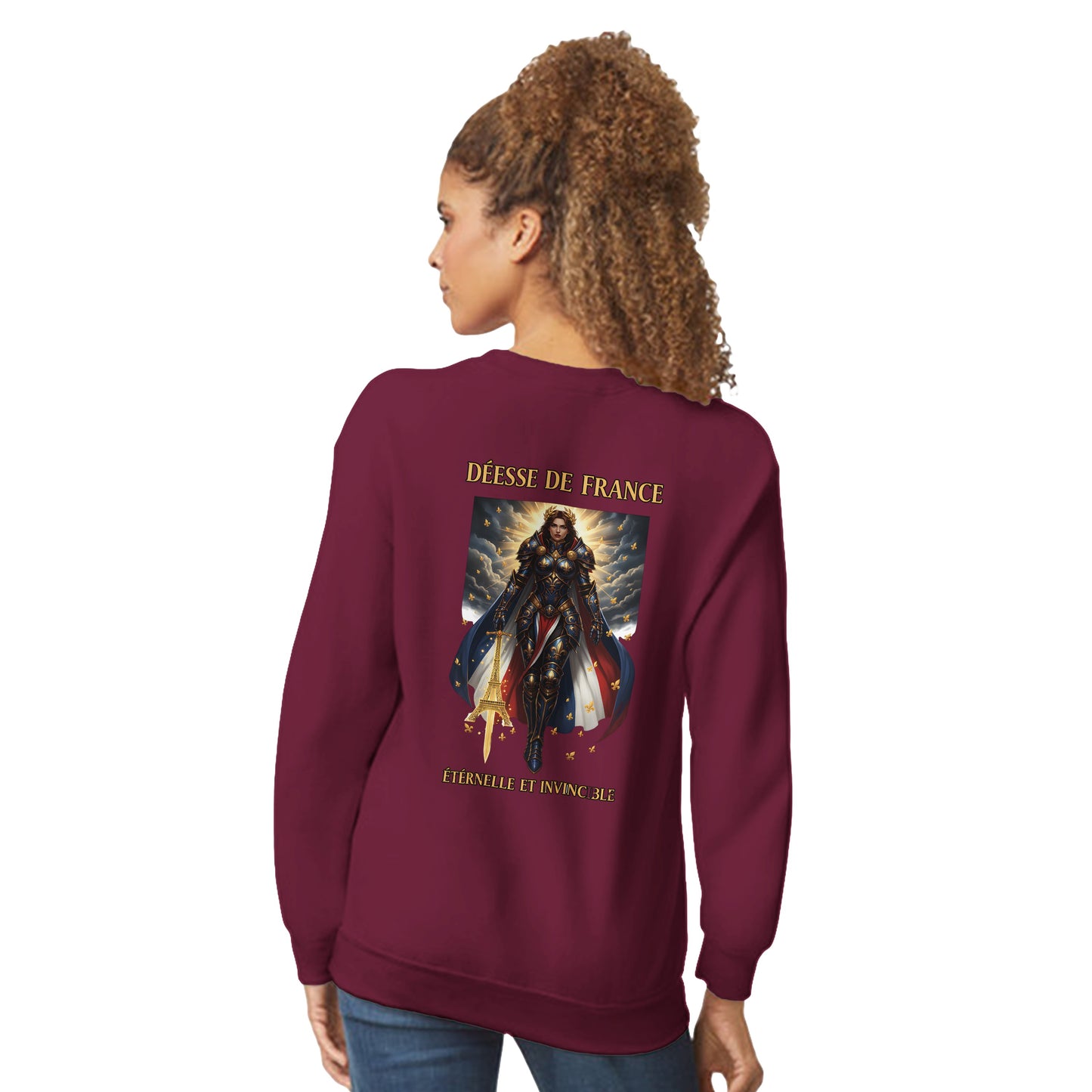 Women's Sweatshirt Goddess of France Style-French Classic Crewneck | Gildan® 18000