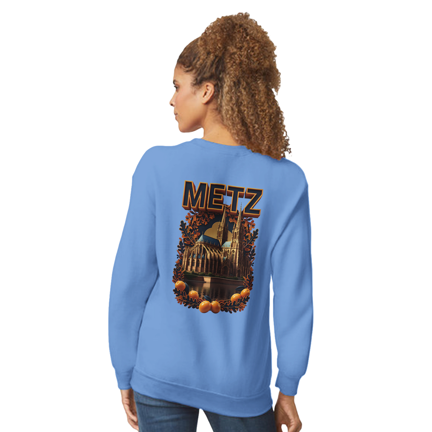 Unisex Sweatshirt Metz France City Classic Crewneck | Gildan® 18000