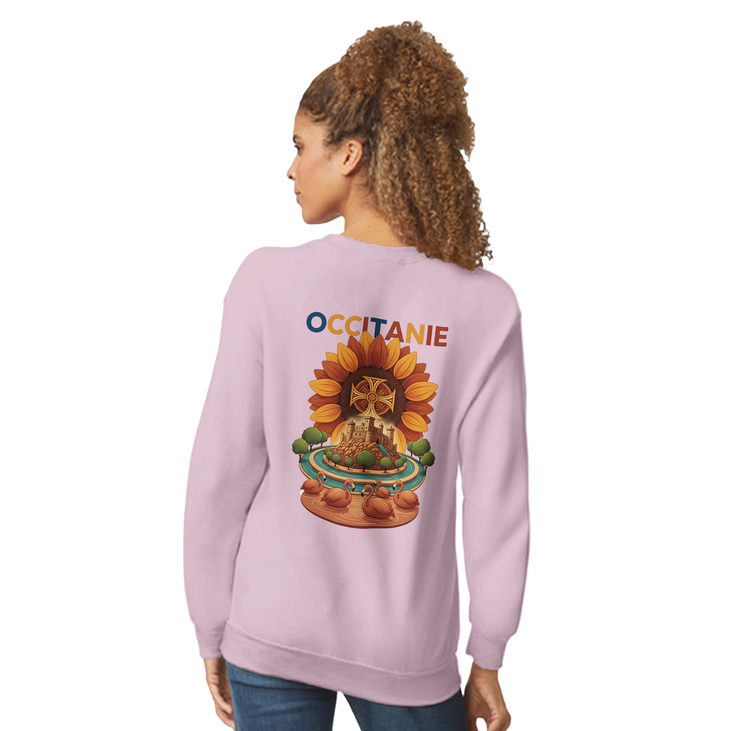 Unisex-Sweatshirt, klassischer Rundhalsausschnitt Occitanie | Gildan® 18000
