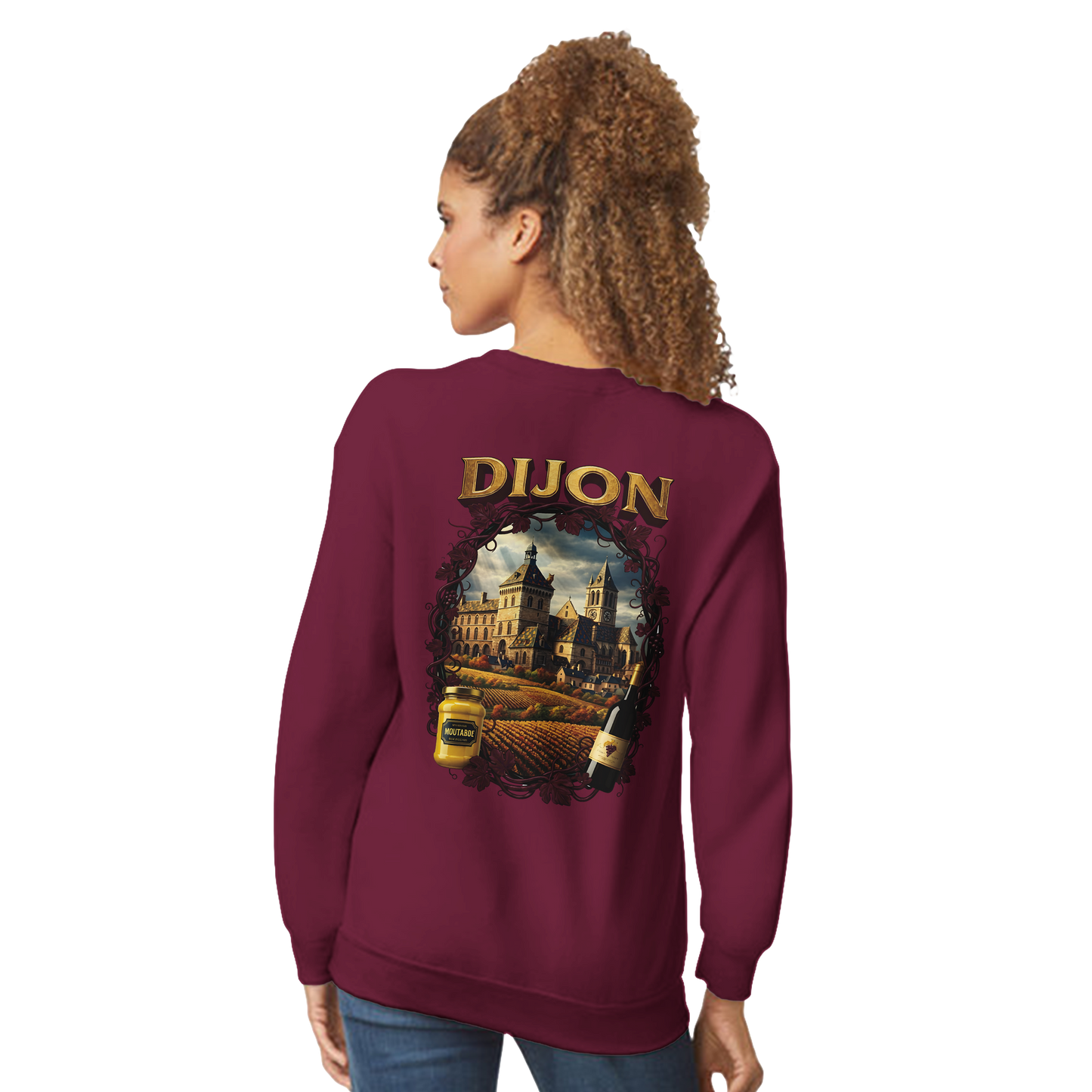 Unisex-Sweatshirt Dijon, Frankreich klassisch Rundhals | Gildan® 18000