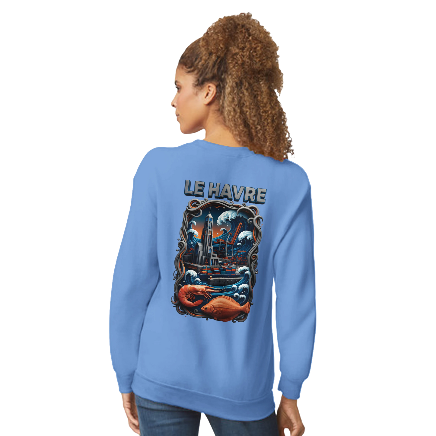 Sweat-shirt Unisexe Le Havre – Ville de France – Pull Premium Confort
