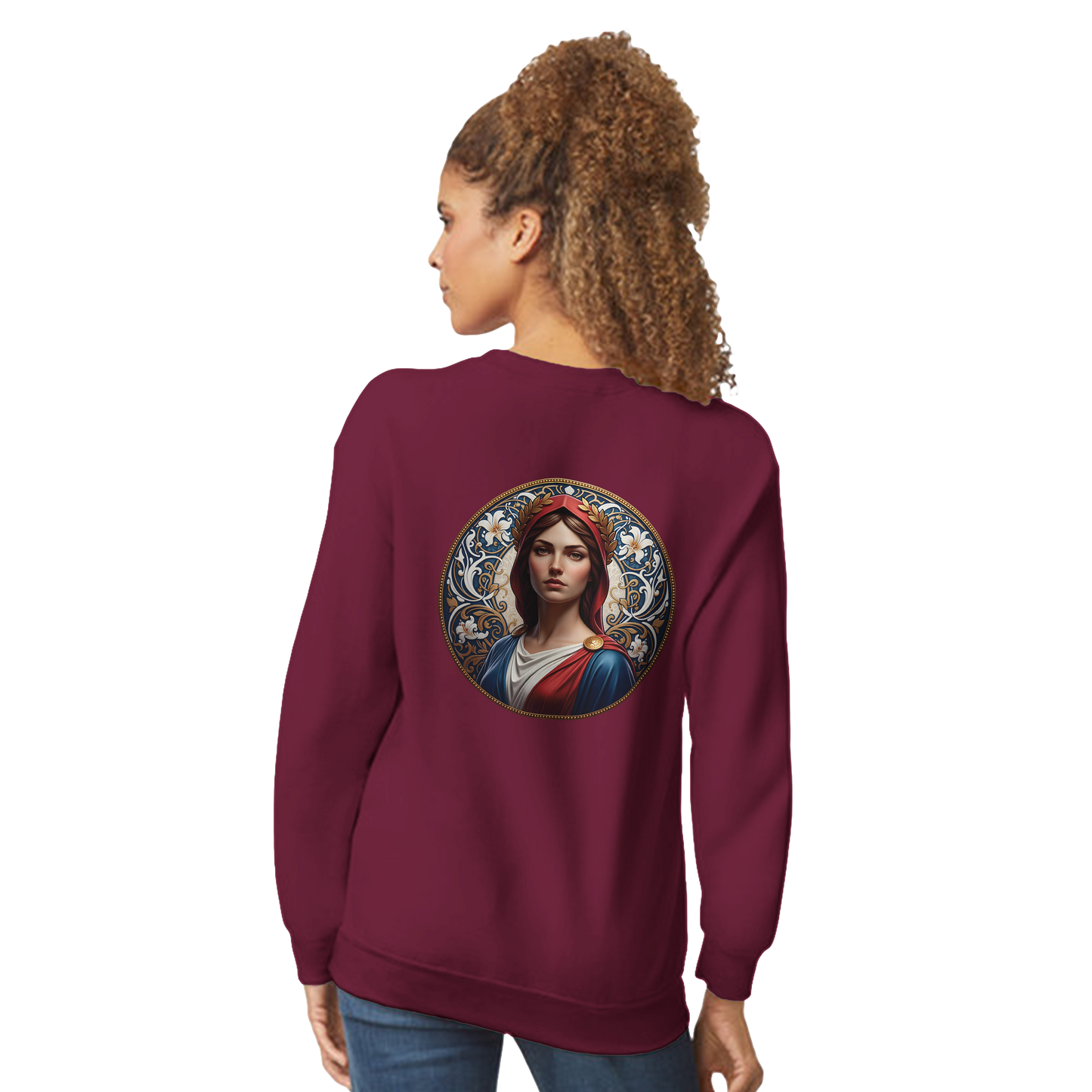Damen-Sweatshirt Marianne klassisch Rundhals | Gildan® 18000