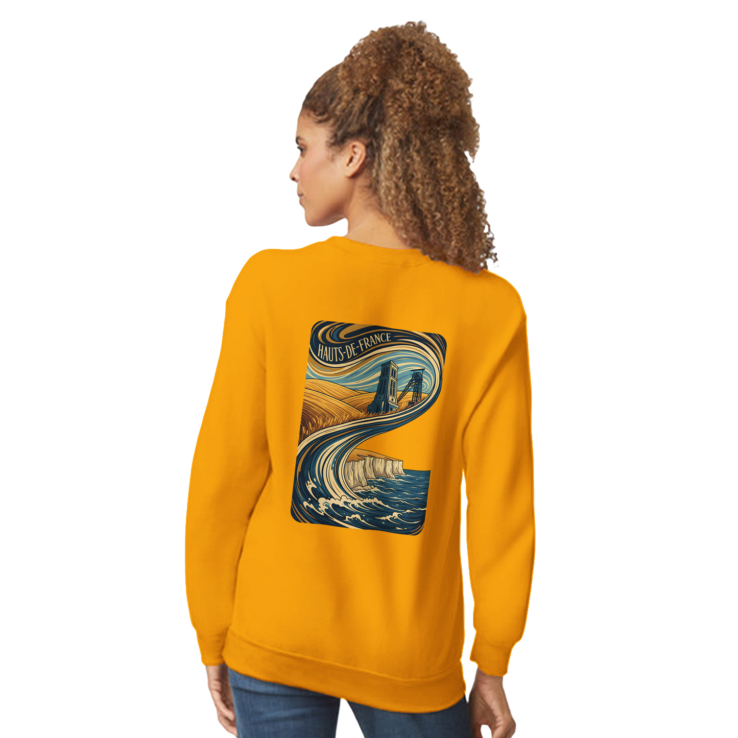 Unisex Nord-Pas-de-Calais classic crewneck sweatshirt | Gildan® 18000