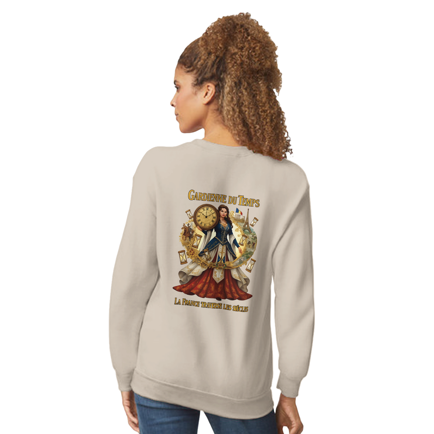 Sweat-shirt Femme Gardienne du Temps - Confort Premium et Coupe Classique
