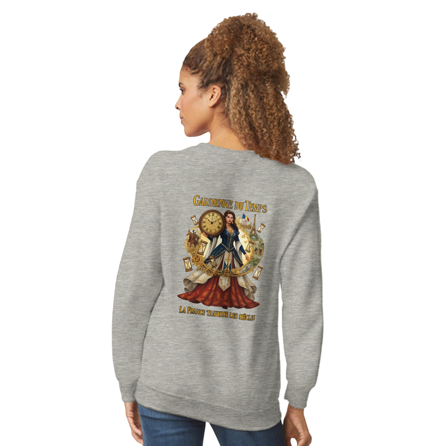 Sweat-shirt Femme Gardienne du Temps - Confort Premium et Coupe Classique