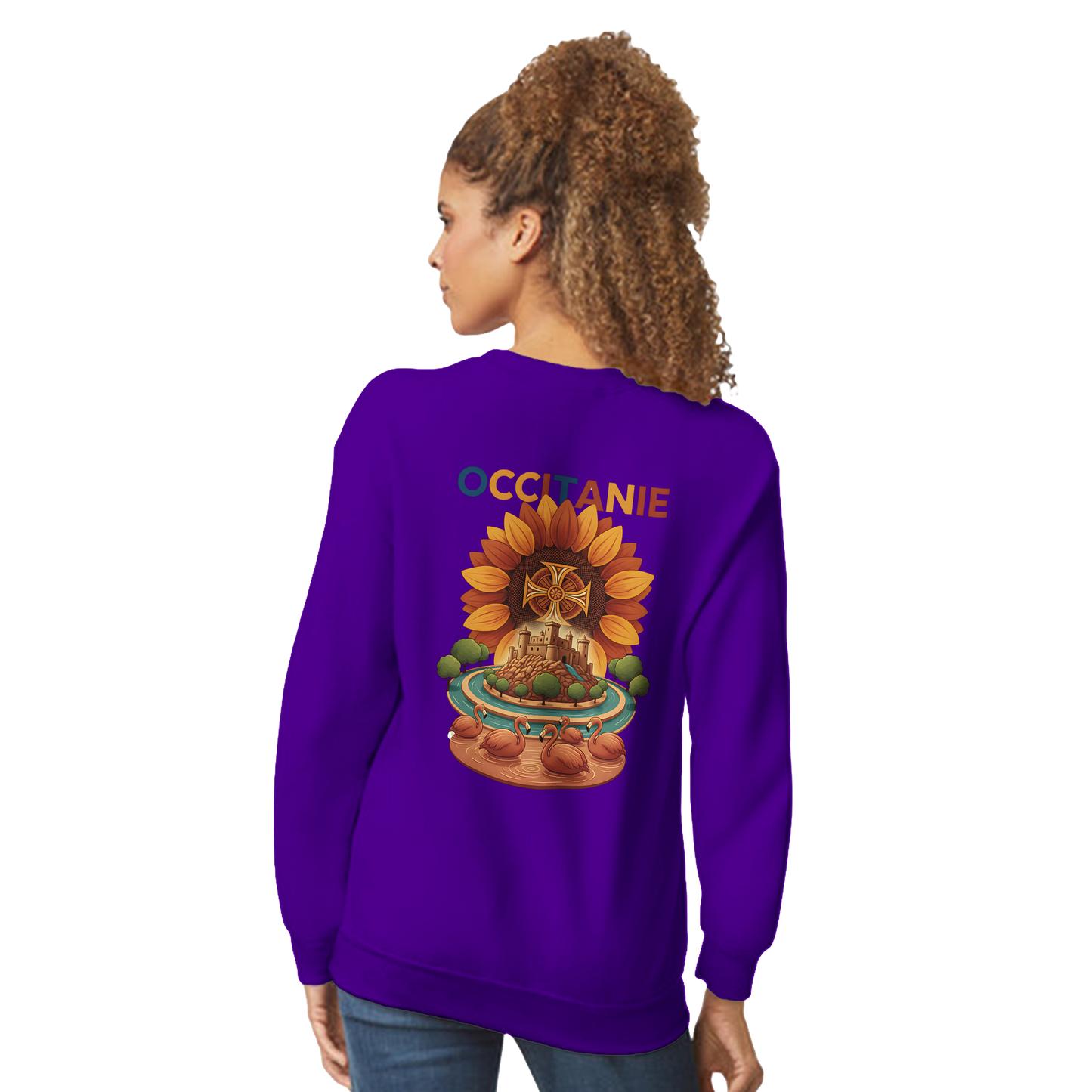 Unisex-Sweatshirt, klassischer Rundhalsausschnitt Occitanie | Gildan® 18000