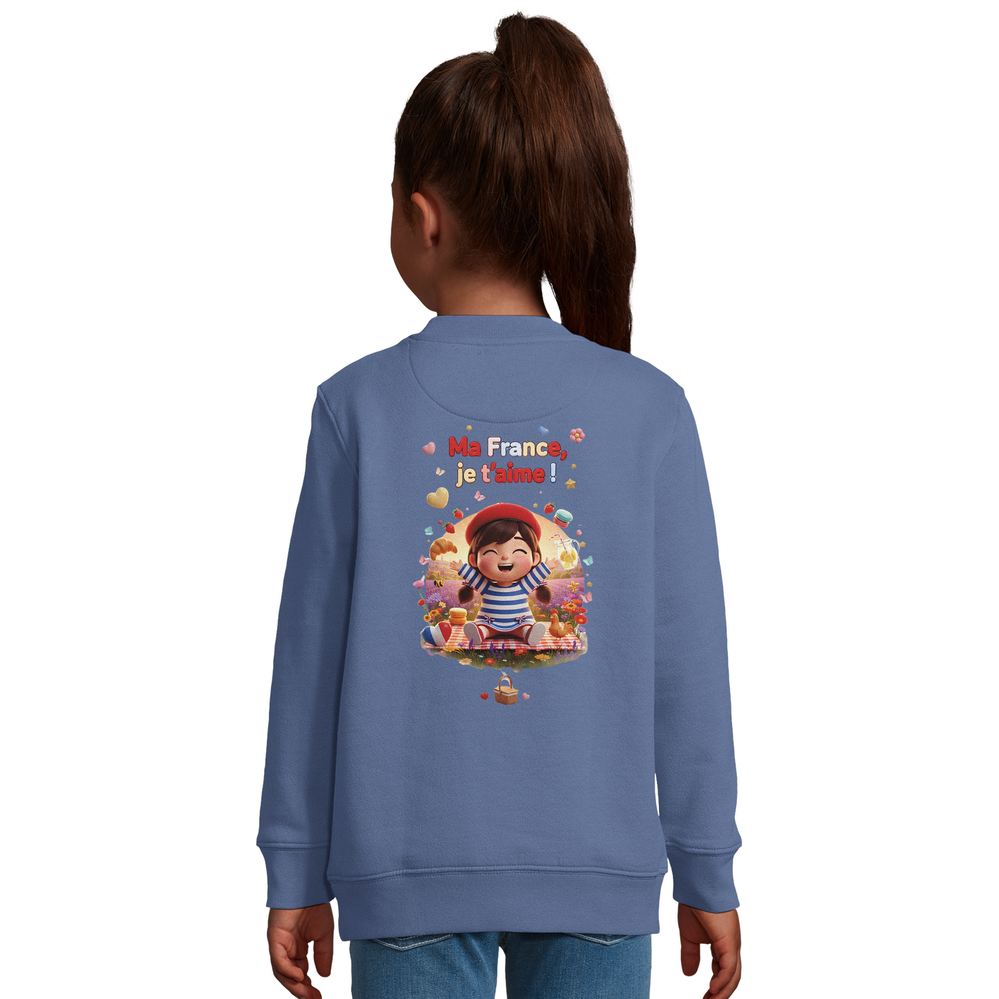 Sweat-shirt Enfant "Ma France Je T'aime" – Confort Écoresponsable