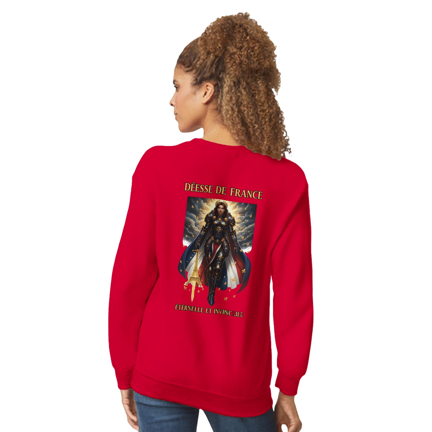 Women's Sweatshirt Goddess of France Style-French Classic Crewneck | Gildan® 18000