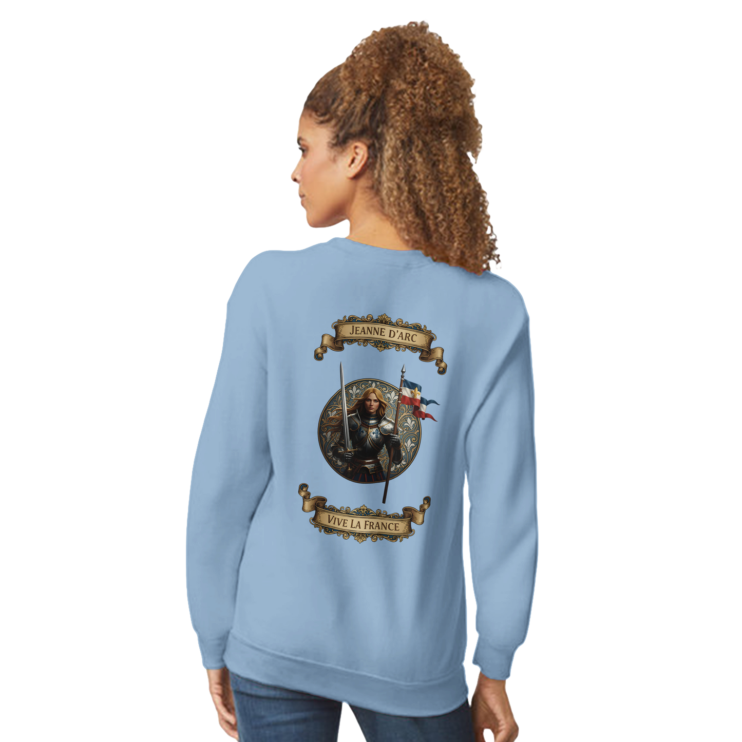 Damen-Sweatshirt Jeanne d'Arc klassischer Rundhalsausschnitt | Gildan® 18000