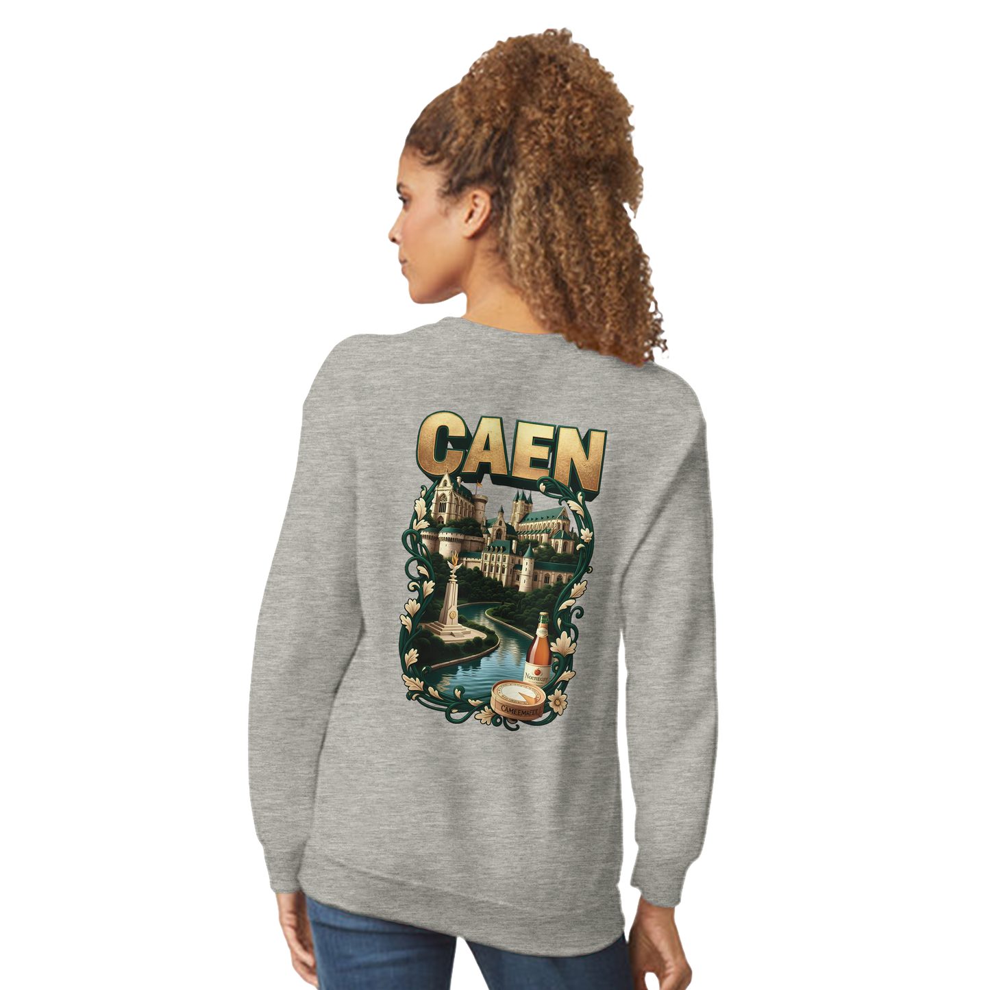 Sweatshirt Caen Stadt in Frankreich klassisch Unisex Rundhals | Gildan® 18000