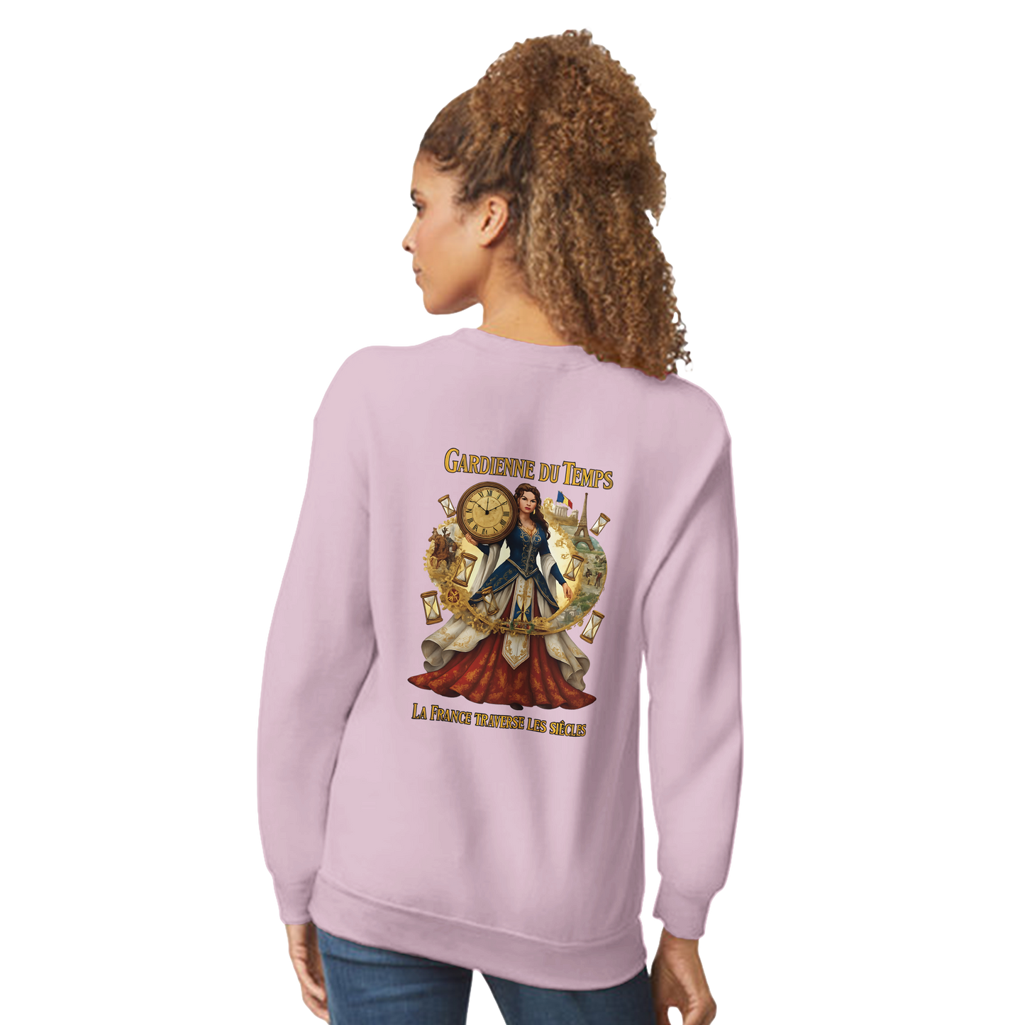 Sweat-shirt Femme Gardienne du Temps - Confort Premium et Coupe Classique