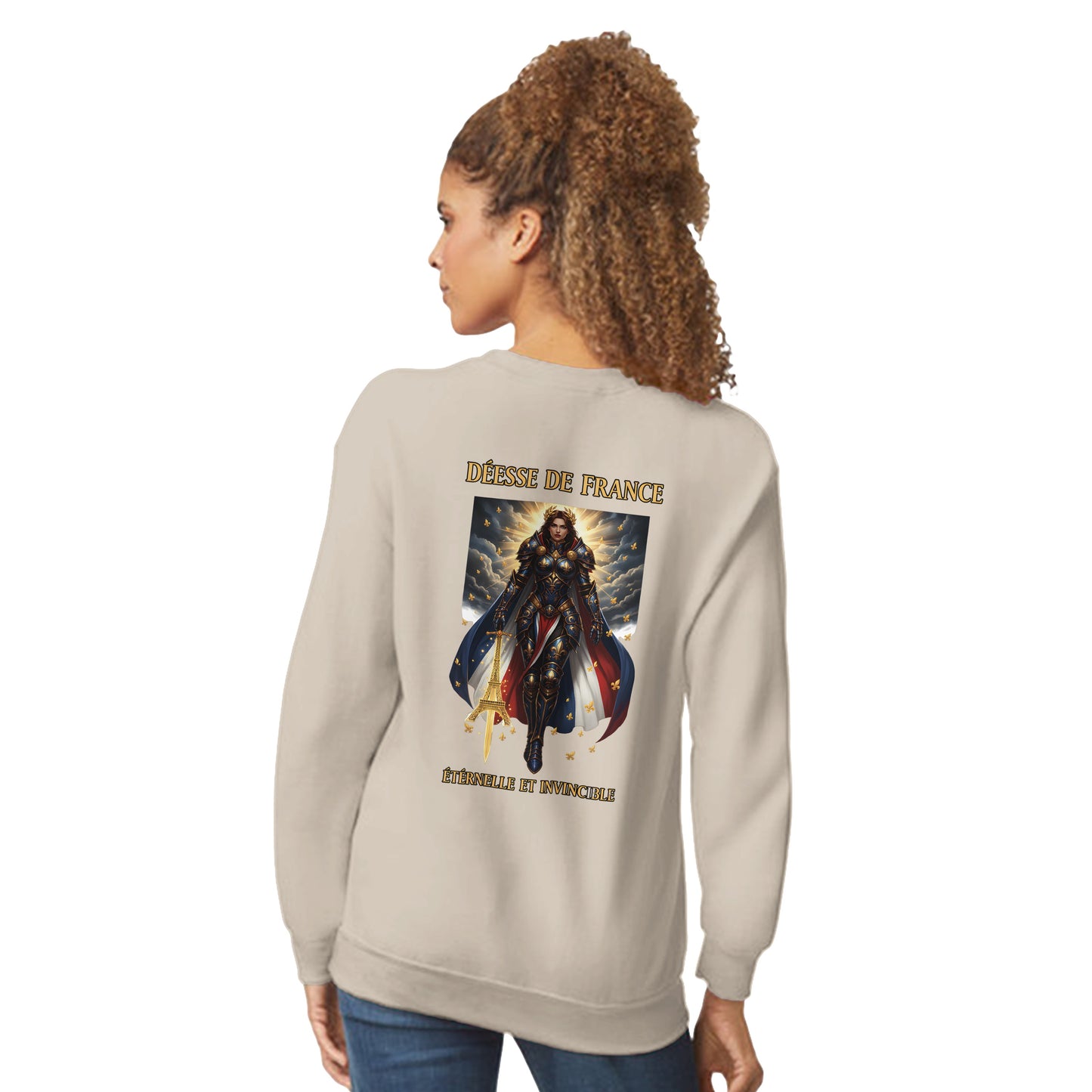 Women's Sweatshirt Goddess of France Style-French Classic Crewneck | Gildan® 18000