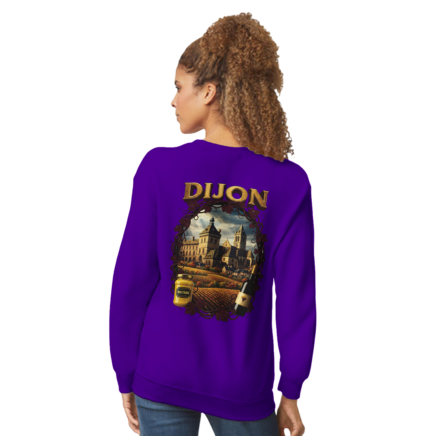 Unisex-Sweatshirt Dijon, Frankreich klassisch Rundhals | Gildan® 18000