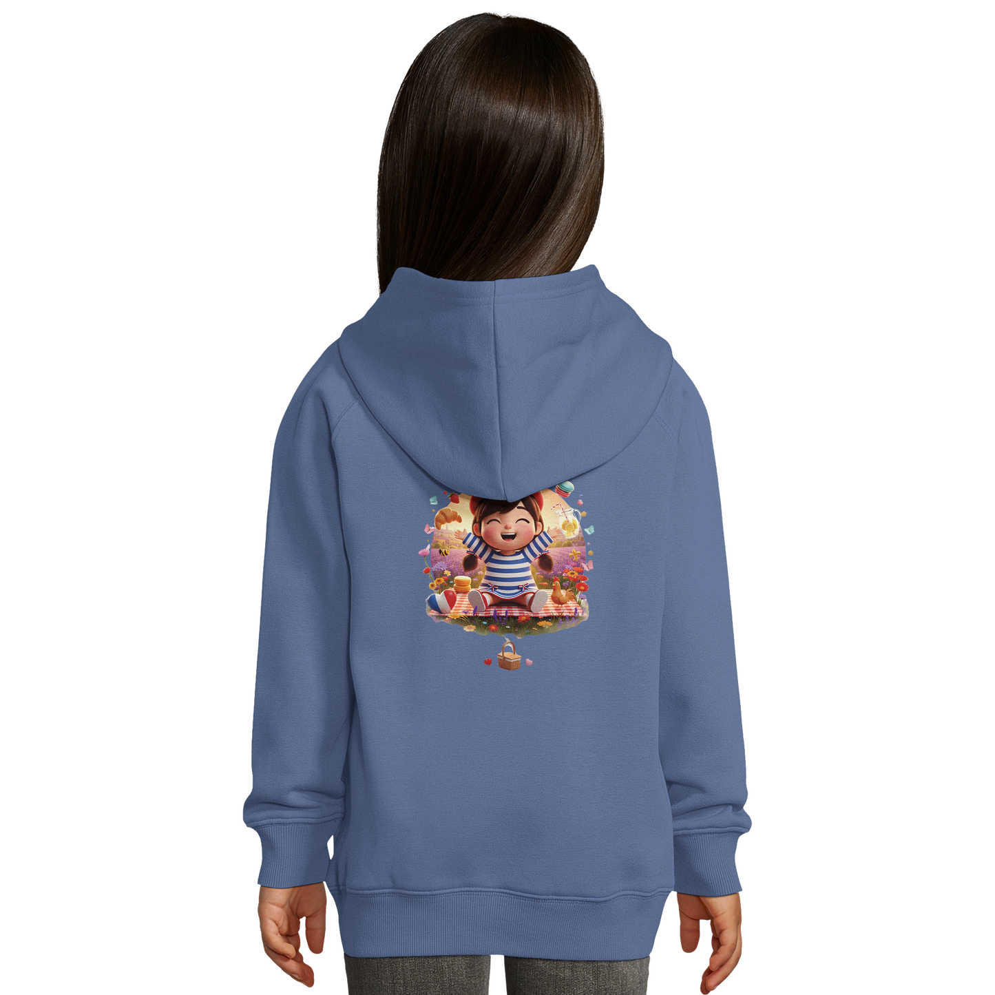 Mädchen-Kapuzenpullover französischer Stil "ma France je t'aime" bio | SOL'S Stellar Kids 03576