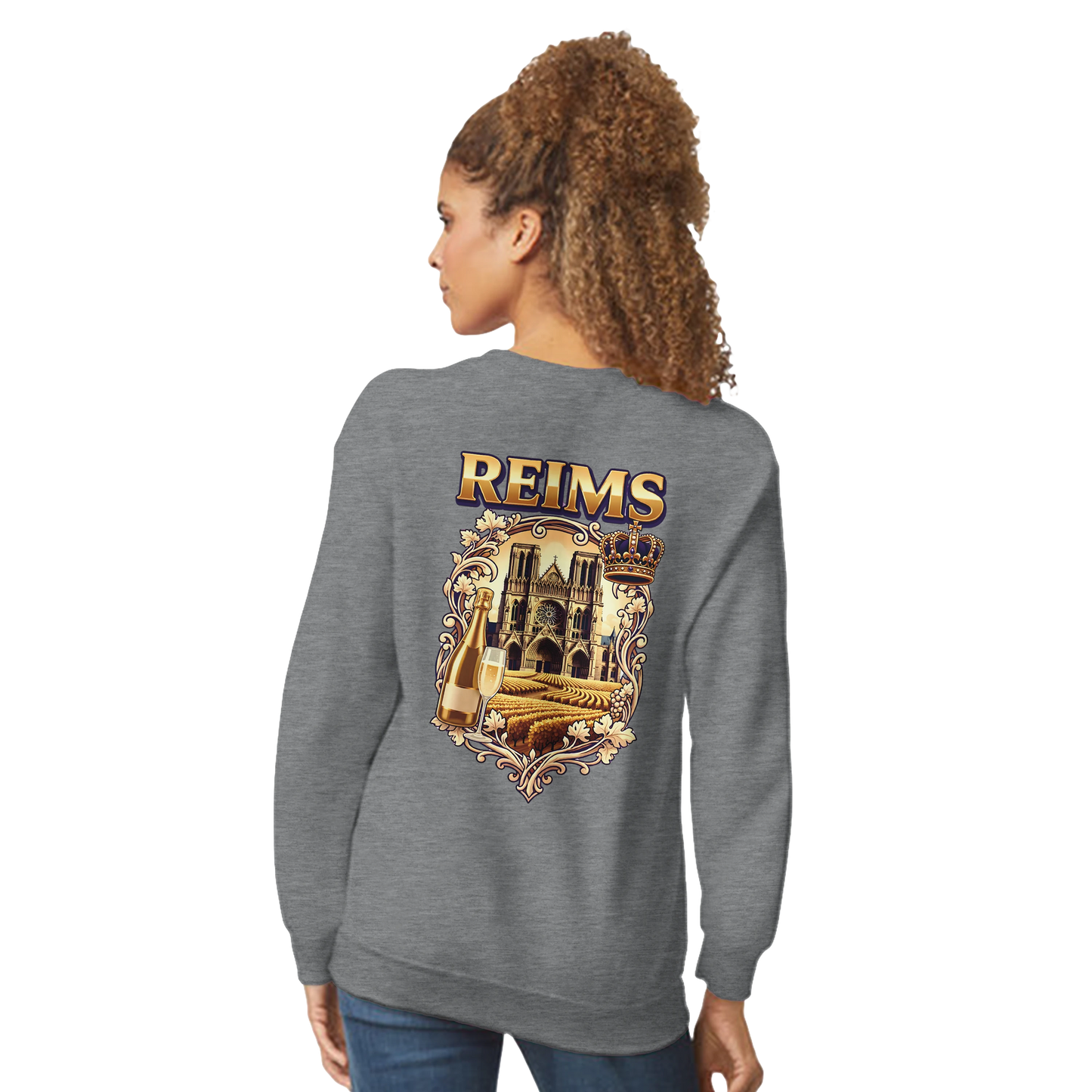 Sweat-shirt Reims Ville de France – Unisexe, Confort Classique