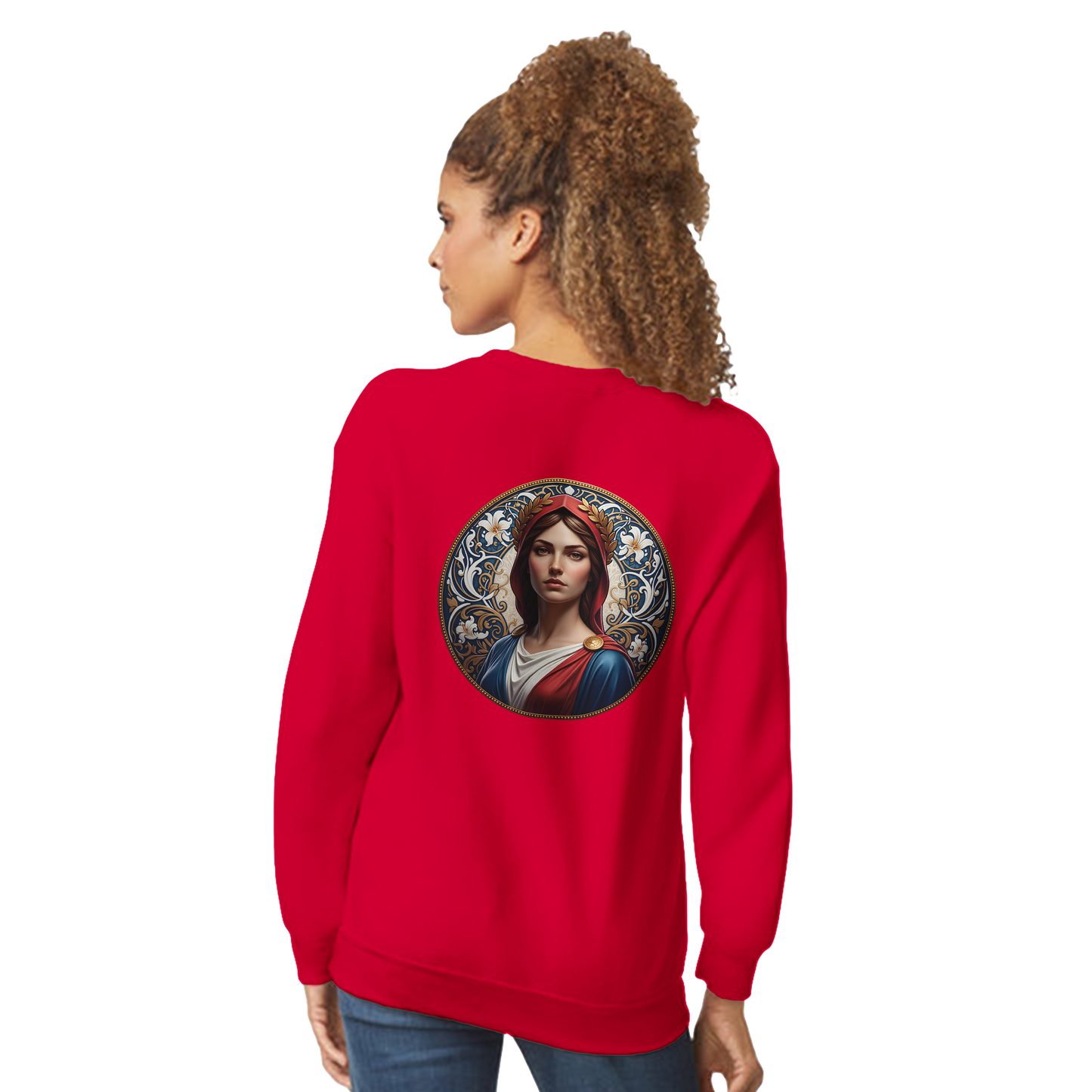 Damen-Sweatshirt Marianne klassisch Rundhals | Gildan® 18000
